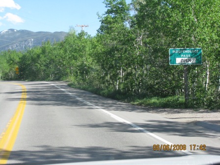 Heading up the pass