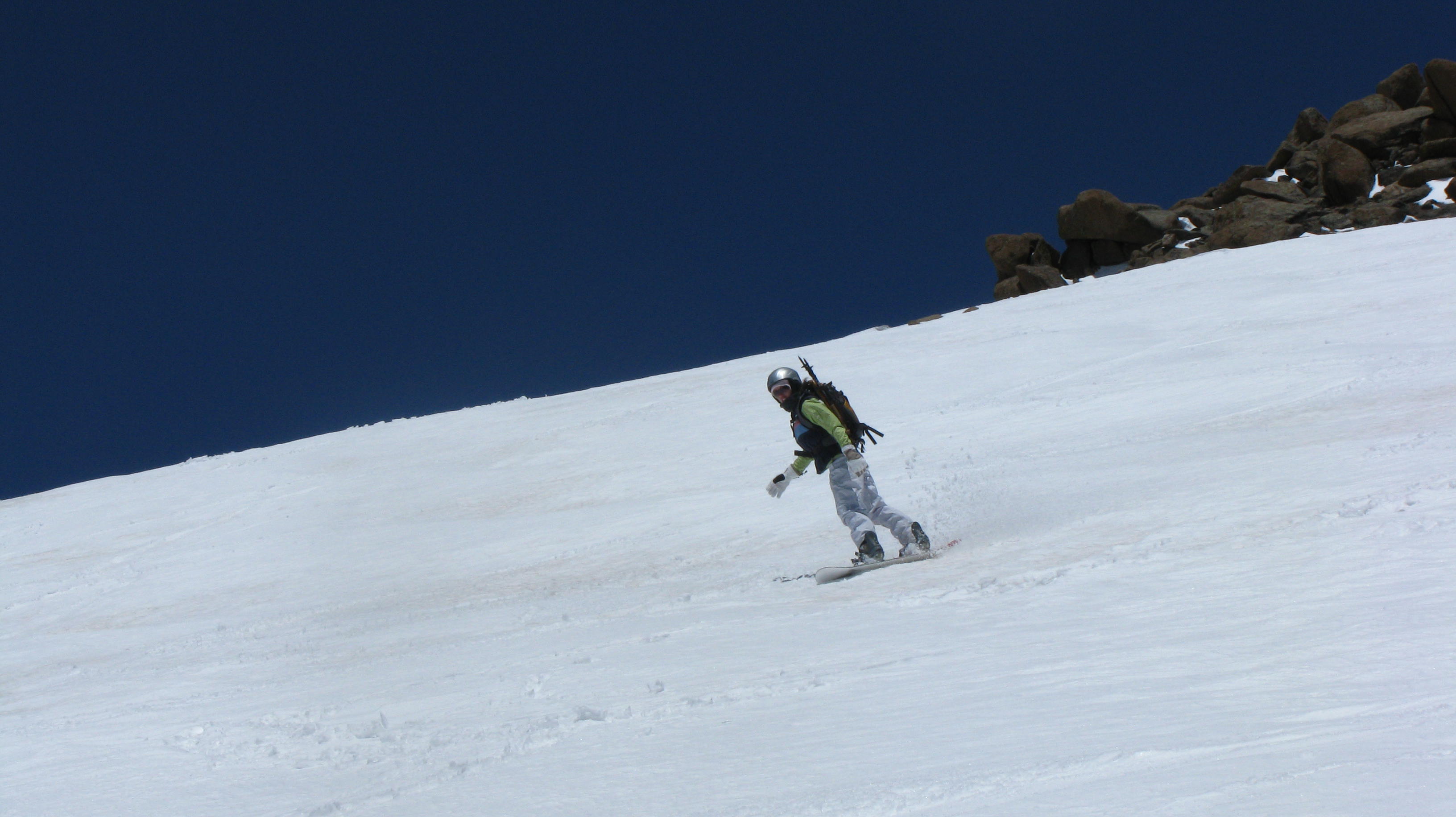 Vanessa descending Blarney Peak